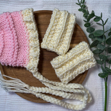 Chunky Baby Bonnet Set