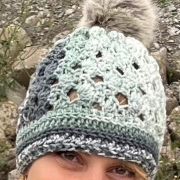 Sage Symphony Sweater (plus matching hat)