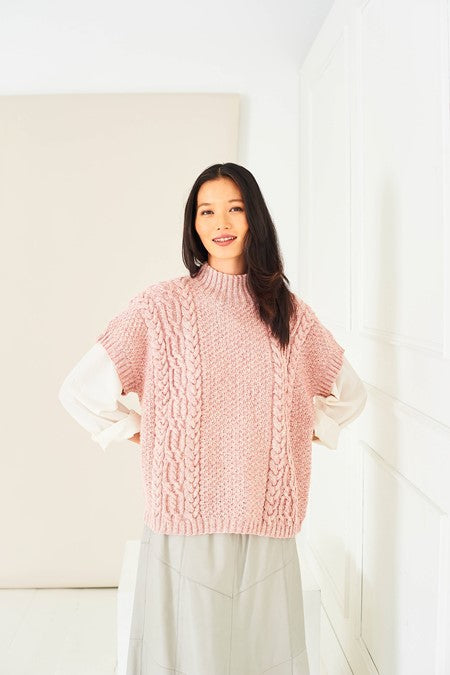 Cable & Texture Sweater and Tank in Naturals Pure Wool & Life DK - 10284 - Downloadable PDF