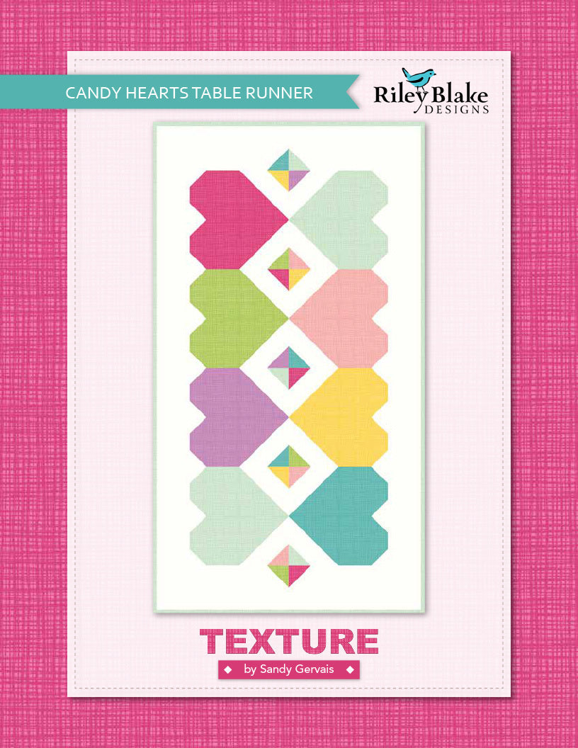 Riley Blake Candy Hearts Table Runner - Downloadable PDF