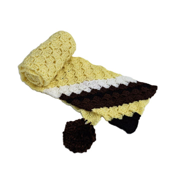 Yellow Brown Scarf C2C