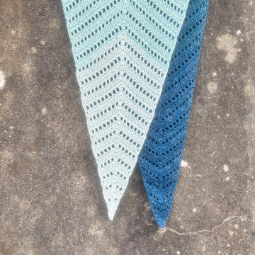 A mermaid's tail shawl
