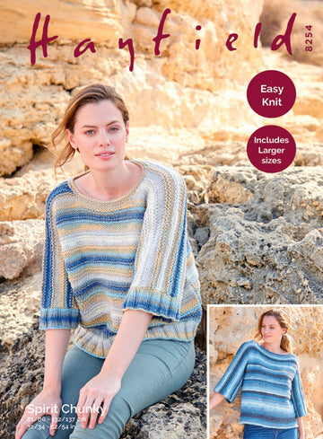 Sweater in Hayfield Spirit Chunky - 8254 - Downloadable PDF