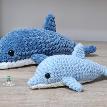 Dylan the Dolphin - US Terminology - Amigurumi