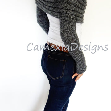 Wrap Around Shrug with Sleeves