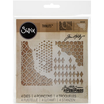 Sizzix Thinlits Dies By Tim Holtz 4/Pkg - Mixed Media