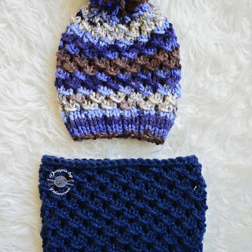 Wolf Slouch Beanie & Cowl