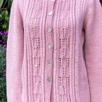 Eyelet Patterned Cardigan