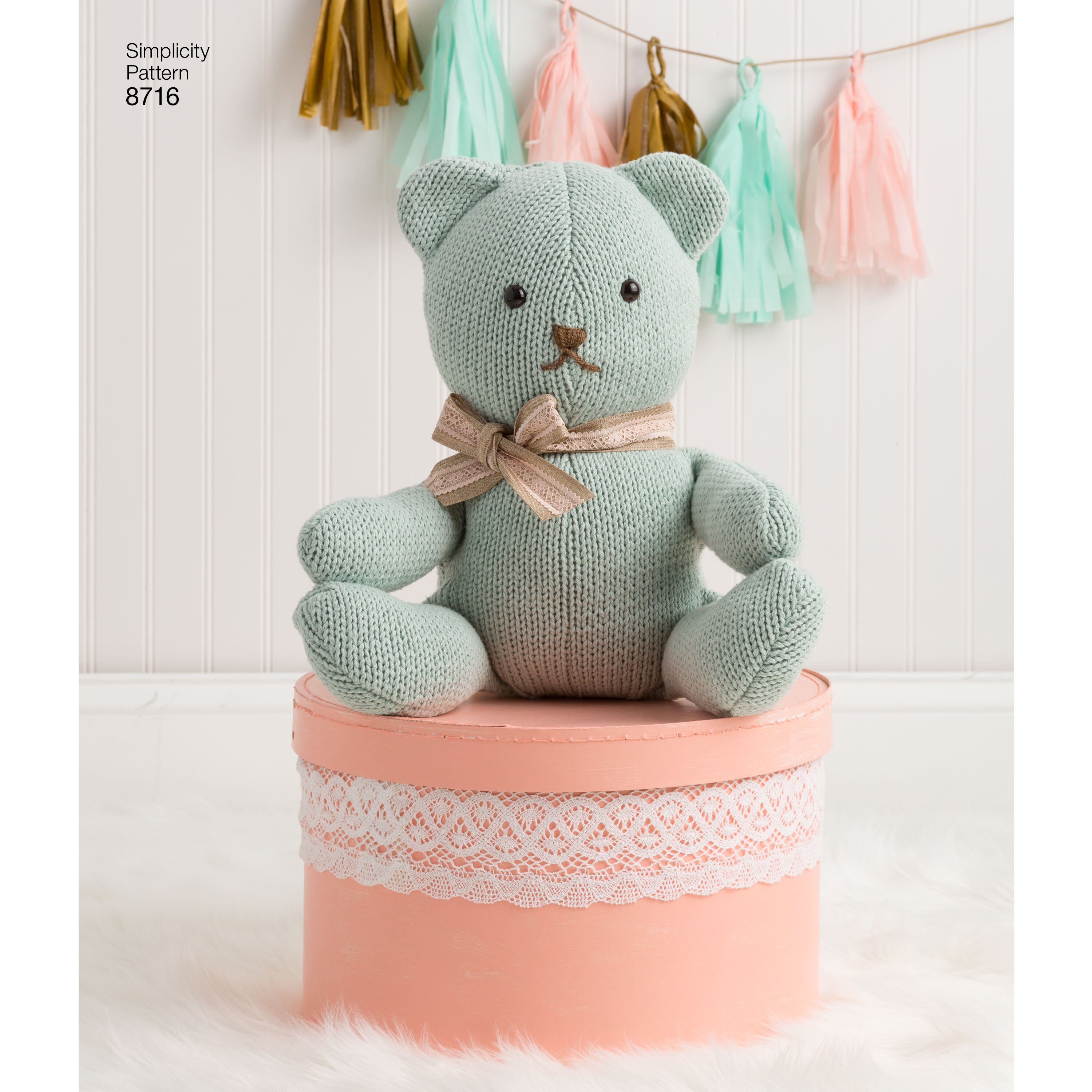 Simplicity 8716 Stuffed Animals - Paper Pattern, Size OS (ONE SIZE)