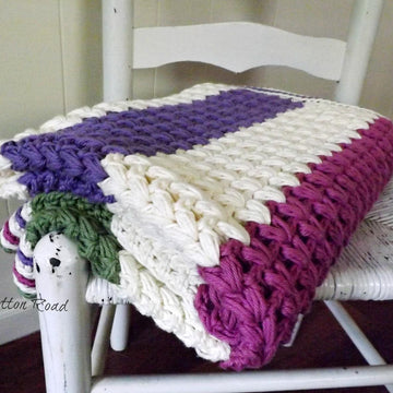 Puff Stitch Baby Blanket