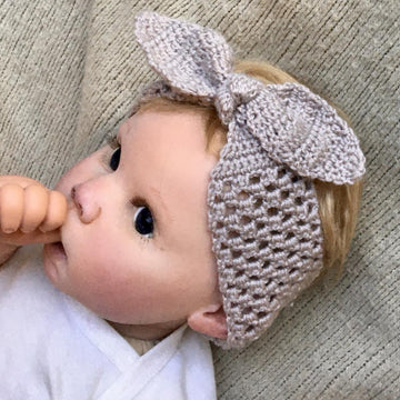 Baby Bow Headband Crochet Pattern Newborn - 12 months Infant Head Wrap