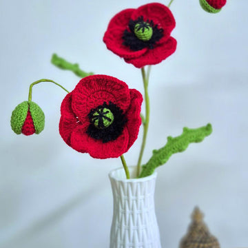 Poppy flower bouquet