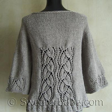 #112 Dramatic Lace Top-Down Wrap Cardigan