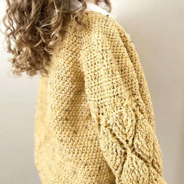 Autumn leaves crochet cardigan