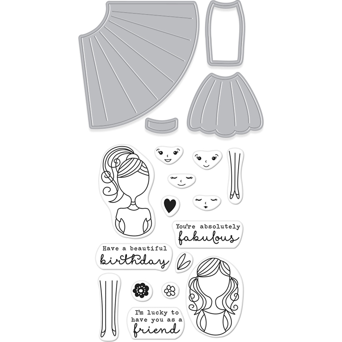 Hero Arts Stamp & Cut - Dress Up