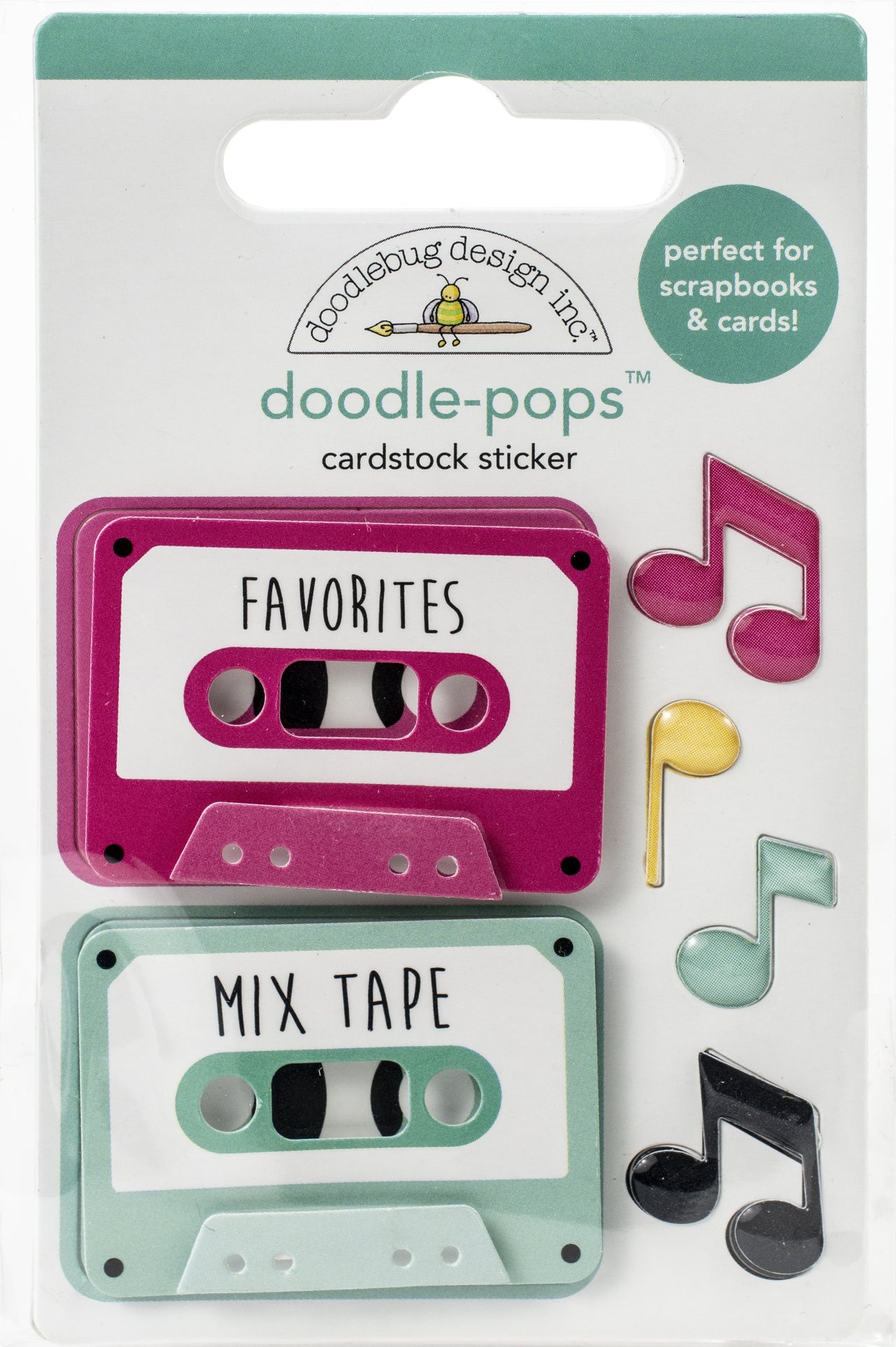 Doodlebug Doodle-Pops 3D Stickers - Our Song, Love Notes
