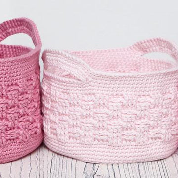 Woven Style Crochet Basket