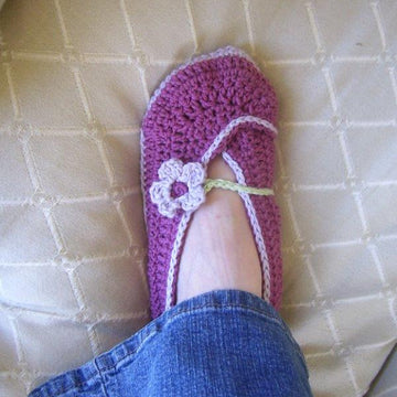 Ladies Kimono Flower Slippers