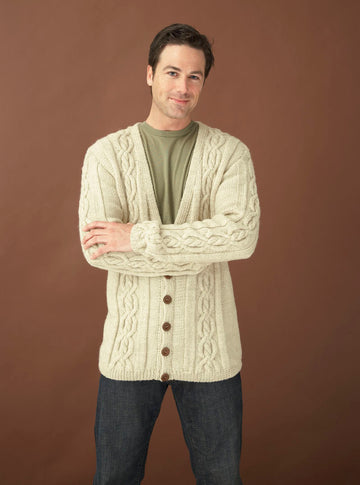 Northshore Cardigan in Lion Brand Wool-Ease - 90191AD