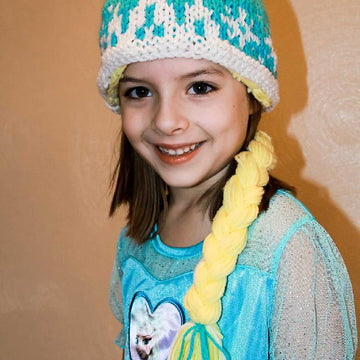 Snow tiara and braid hat