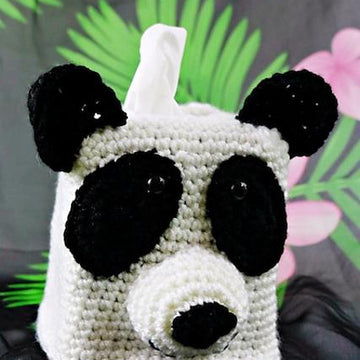 Panda Bear Tissue Box Cover