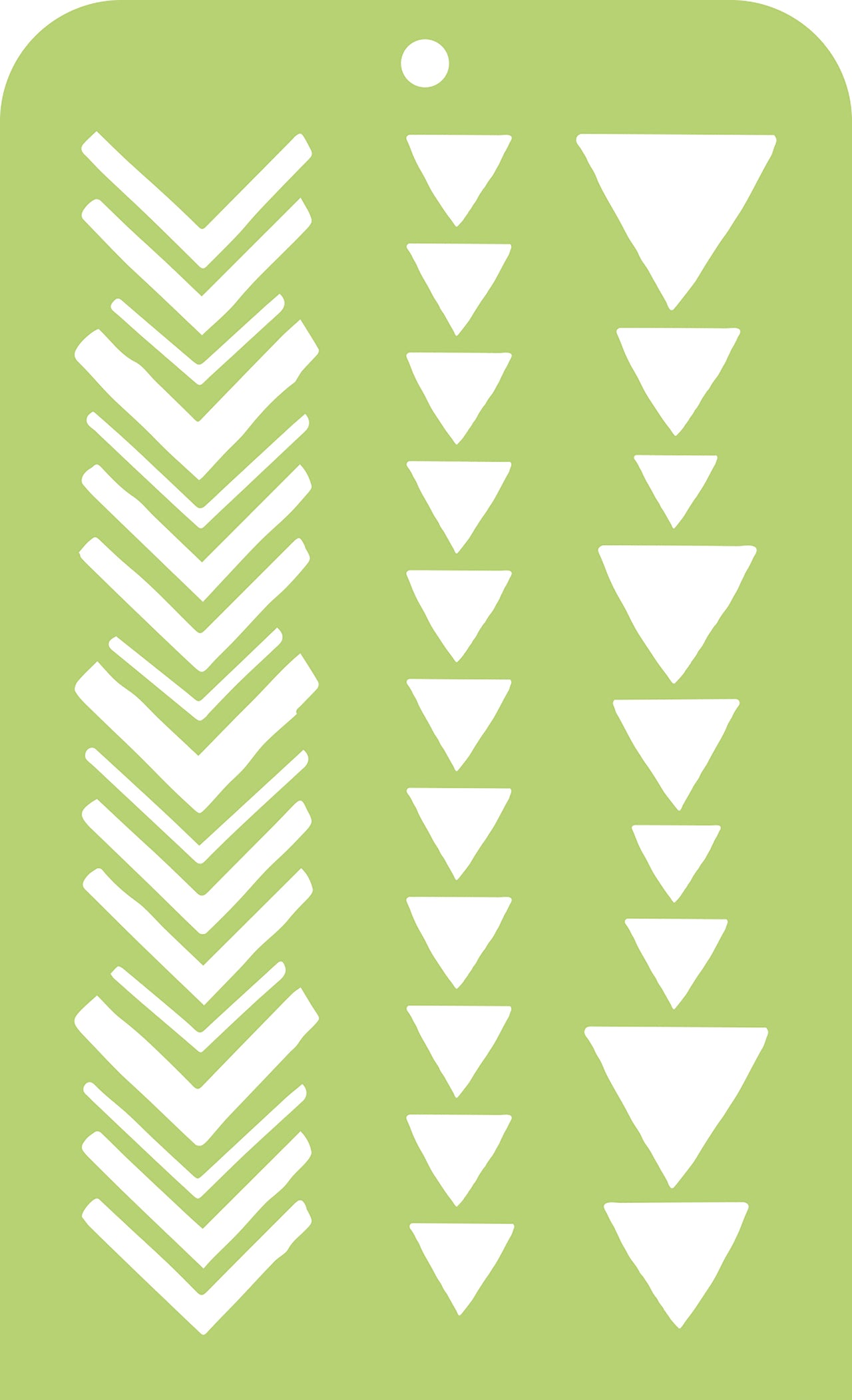 Kaisercraft Mini Designer Templates 3.5"X5.75" - Tribal Strips