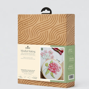 DMC Mindful Making: The Blissful Blooms Embroidery Duo Embroidery Kit