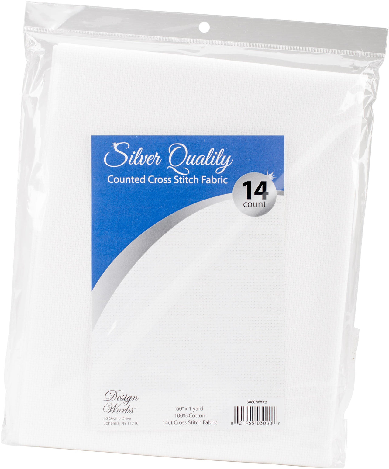 Design Works Silver Quality Aida 14 Count 60"x36"