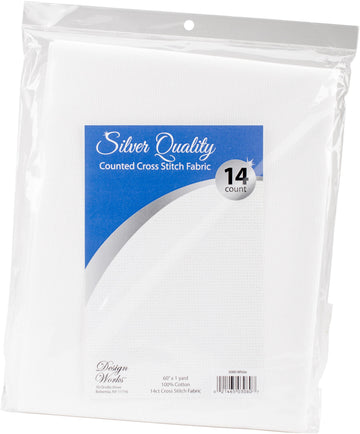 Design Works Silver Quality Aida 14 Count 60"x36"