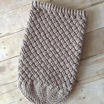 Diagonal Weave Baby Cocoon