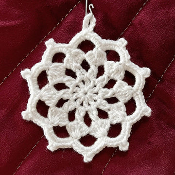 Ten Point Snowflake Ornament