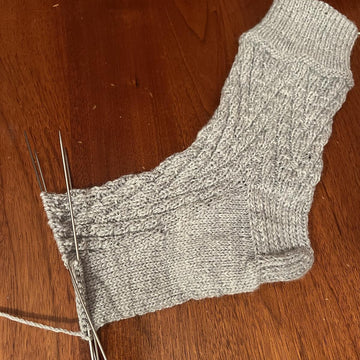 Socks with a zigzag