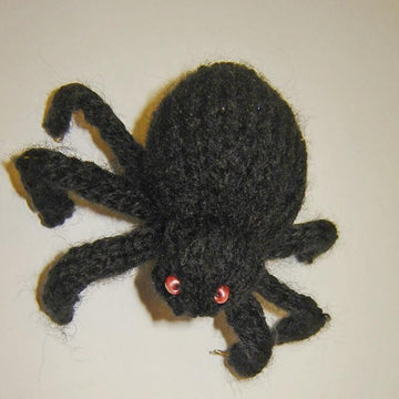 Toy knaitting patterns - Knit a Witch with spider, halloween doll one of a kind
