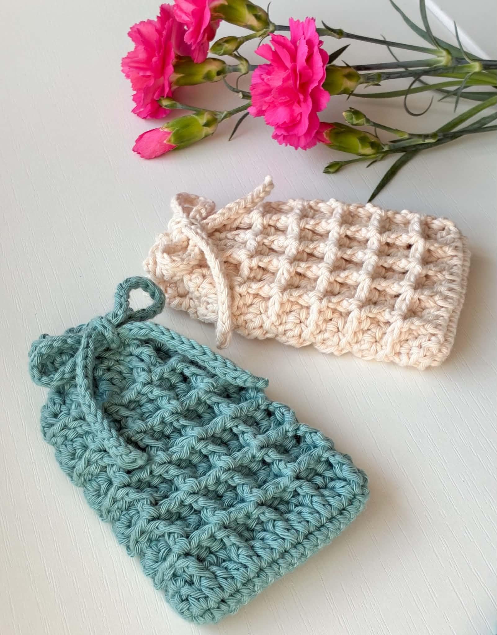 Waffle Stitch Soap Saver Bag