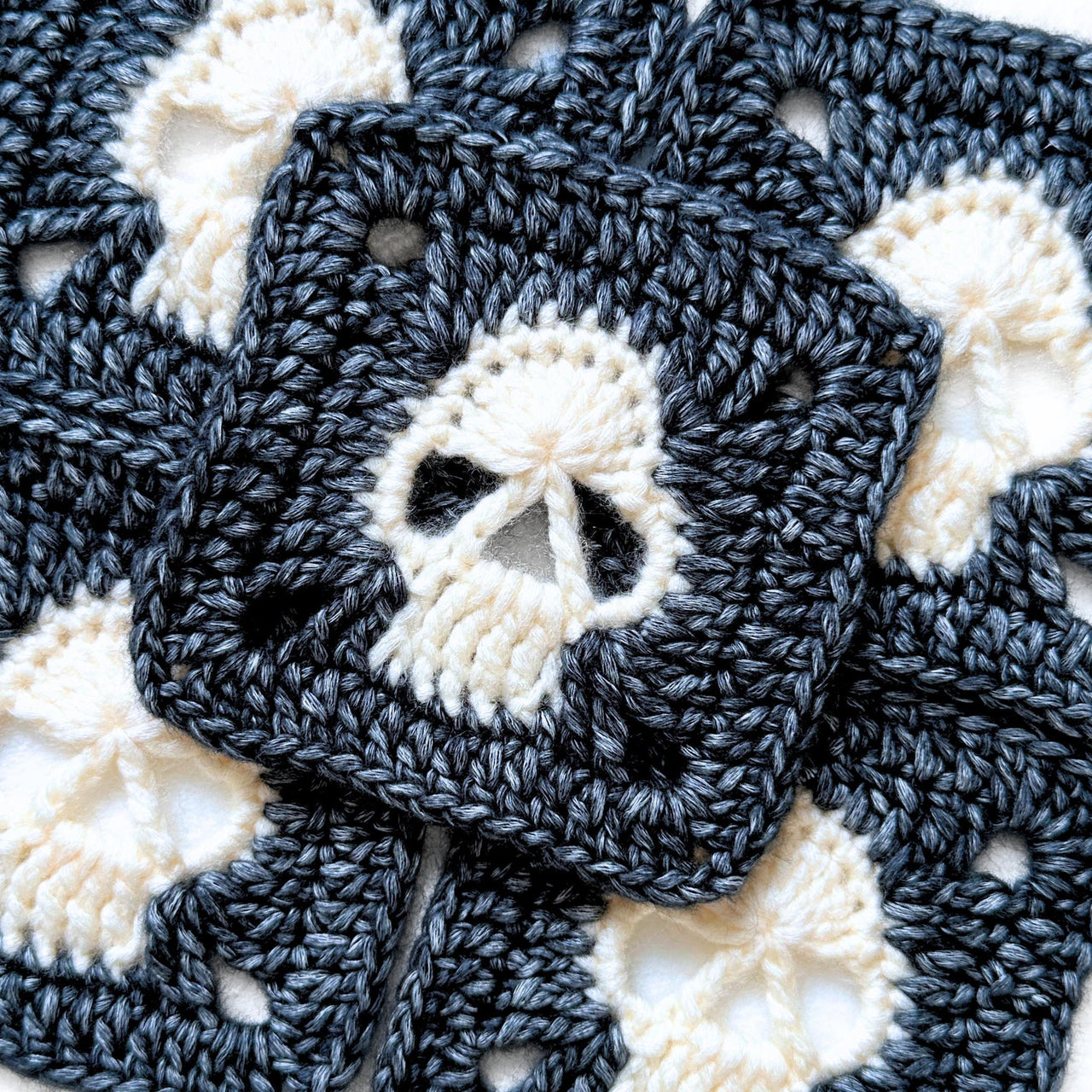 Solid Skull Granny Square