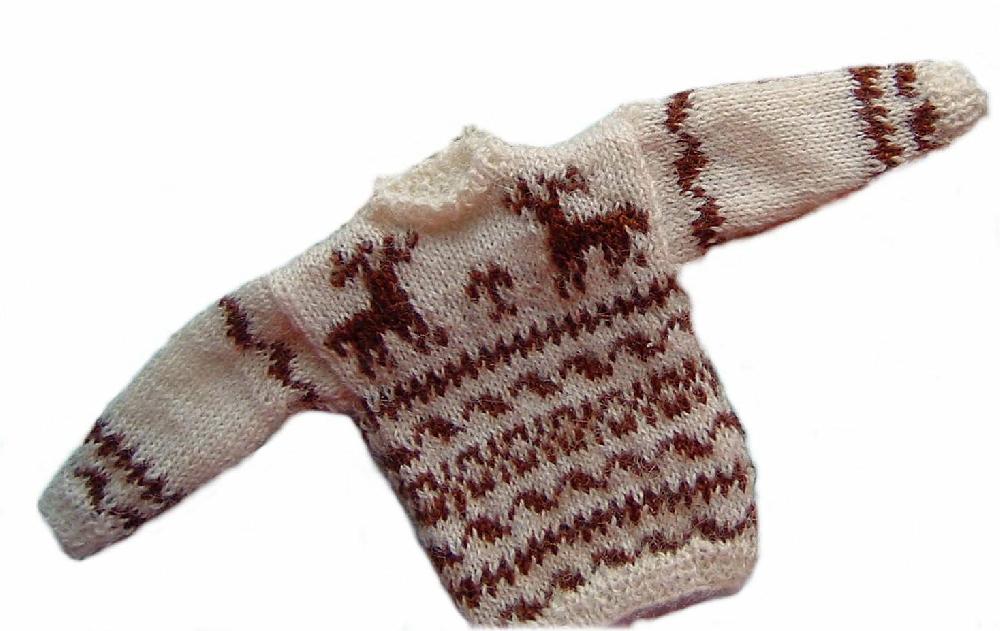 1:12th scale Reindeer sweater