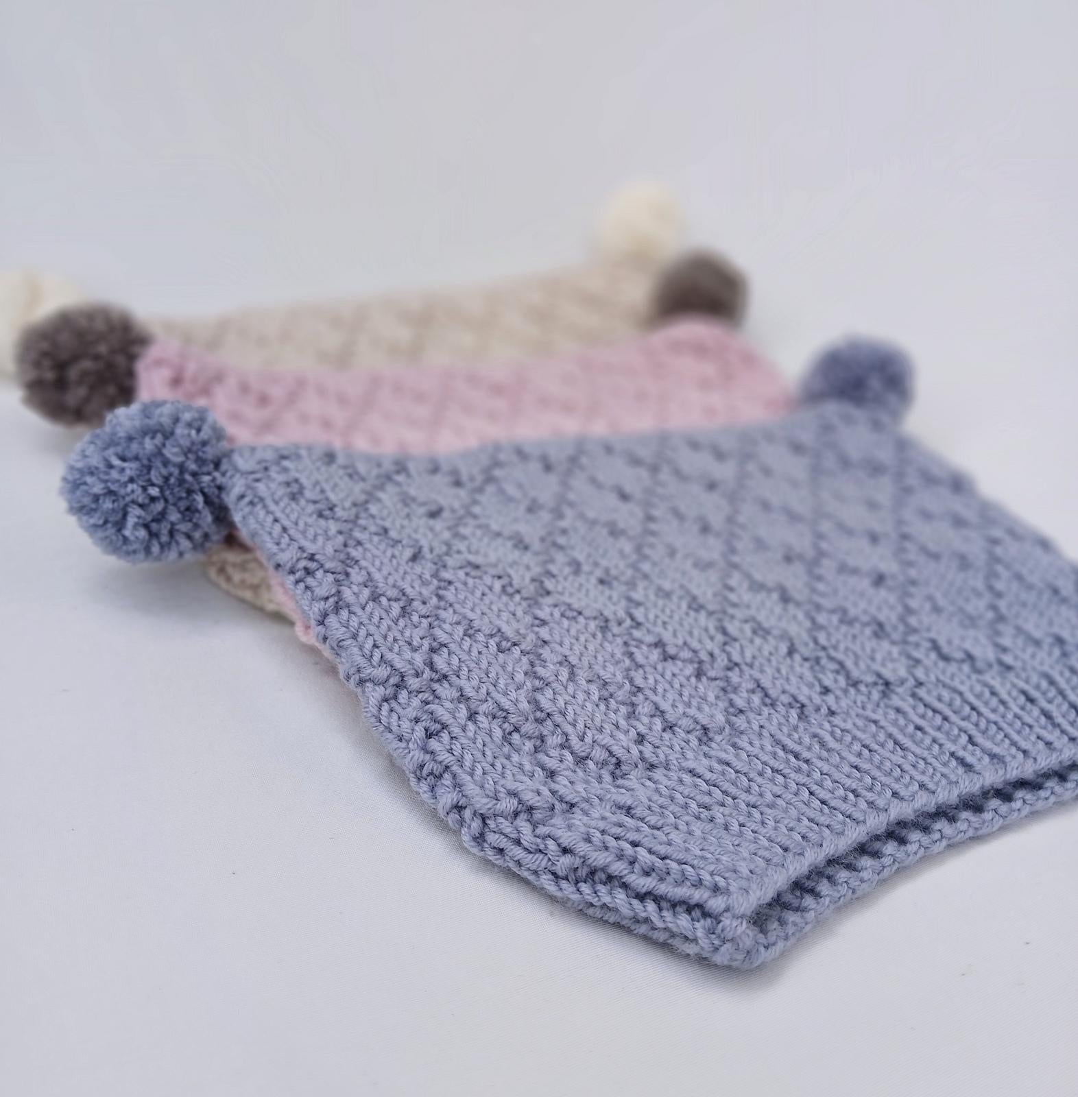 Harlequin Baby Hat