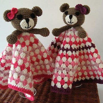 Bear Lovey Security Blanket