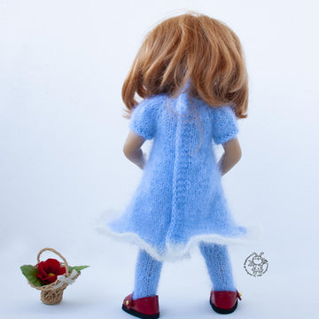 Outfit Red and blue for 13" dolls