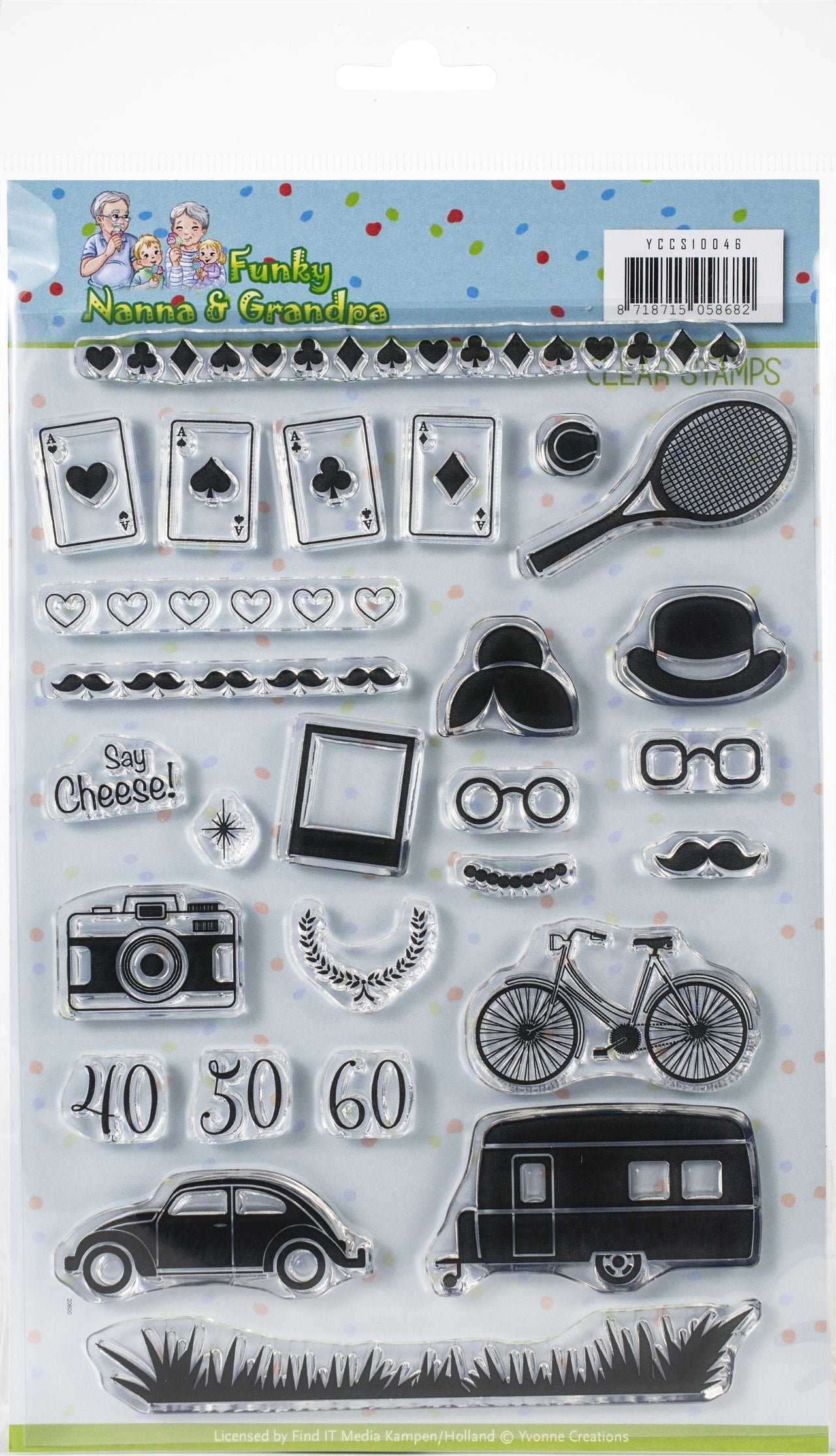 Find It Trading Yvonne Creations Clear Stamps - Funky Nanna's