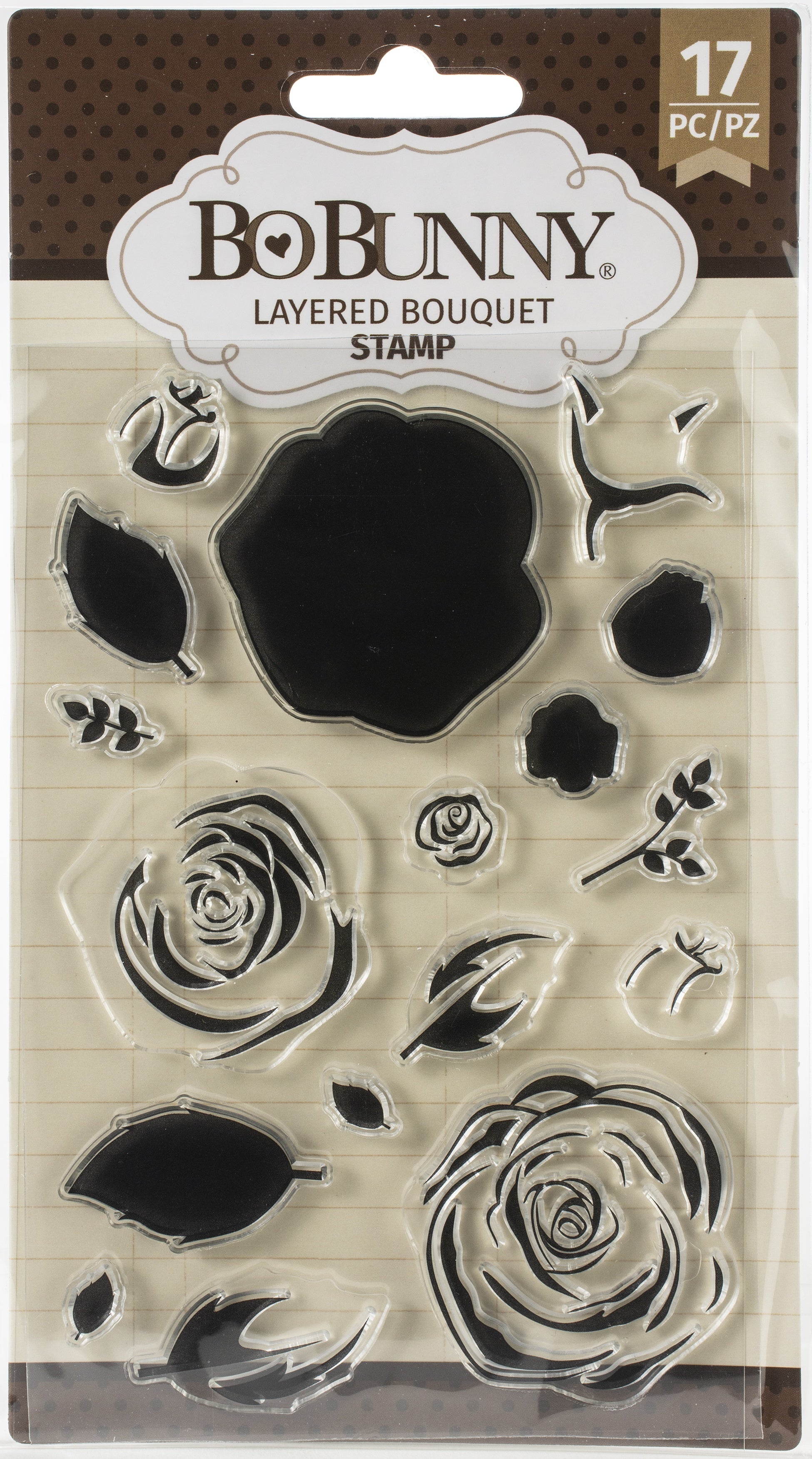 American Crafts BoBunny Stamps - Layered Bouquet