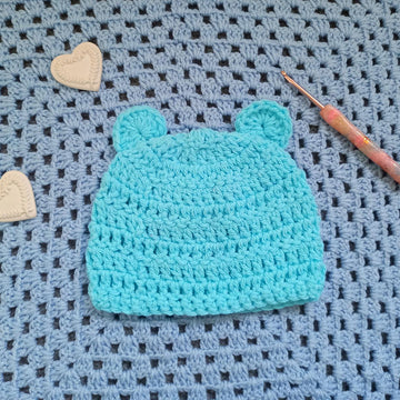 Crochet Baby Bear Hat Pattern