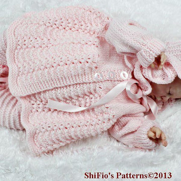 Ribbon & Roses Set Knitting Pattern #27