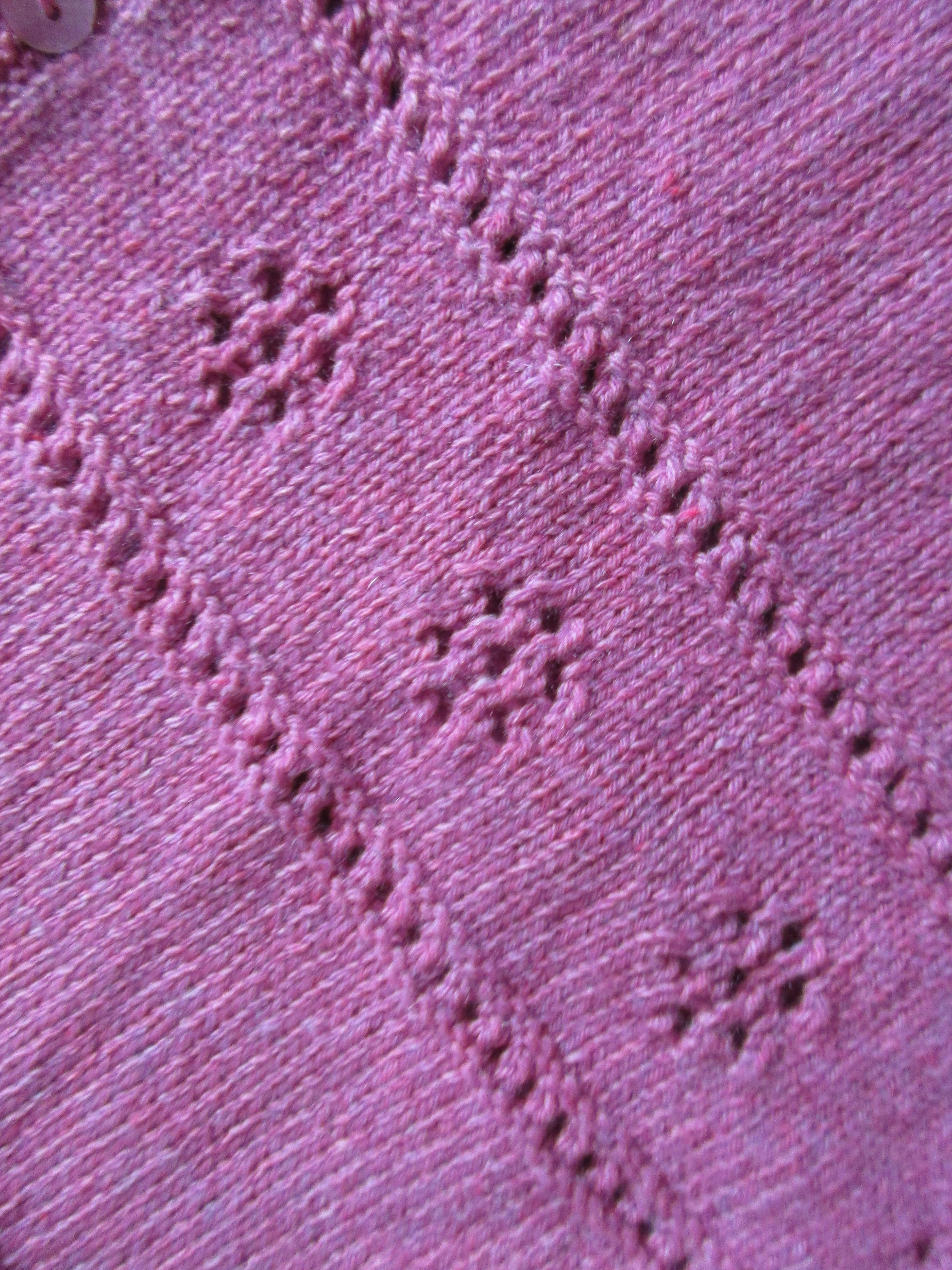 Eyelet Flower Collared  Cardigan