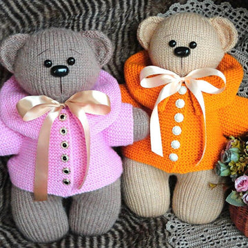 Toy Animal Pattern Knitted Bear