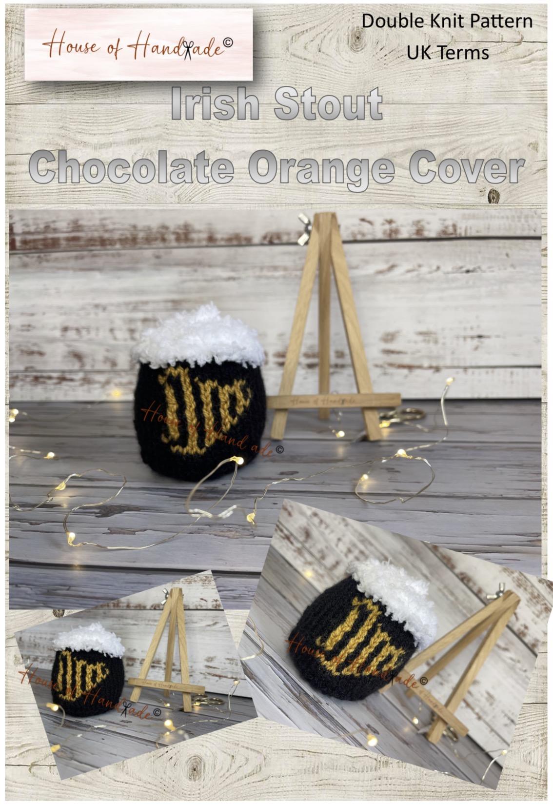 Irish Stout Chocolate Orange Cover Knitting Pattern