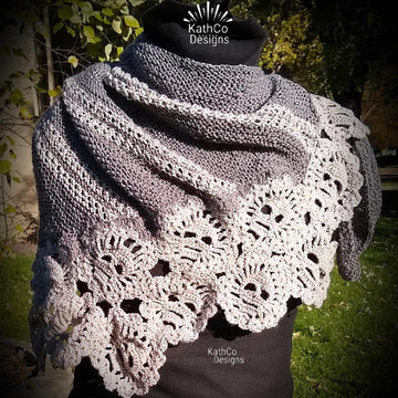Skull Doily Scarf Shawl