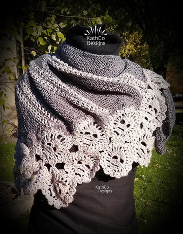 Skull Doily Scarf Shawl