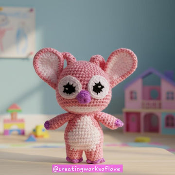 Mini Angel Pink Alien Doll
