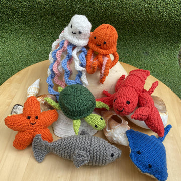 Sea creature full collection knitting pattern